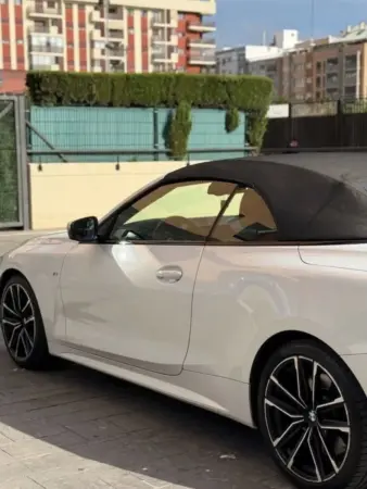 Foto 03 bmw 430i xdrive cabrio 2022 white cognac side roof closed