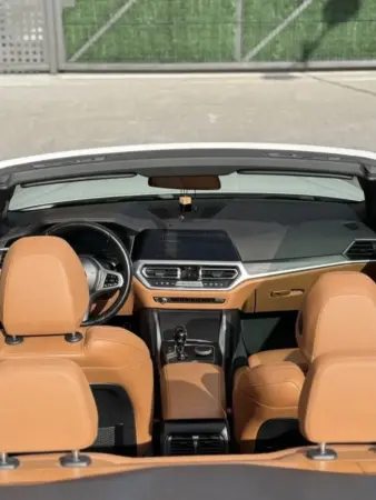Foto 06 bmw 430i xdrive cabrio 2022 white cognac cognac cabin overview