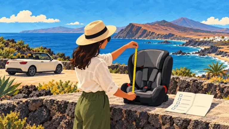 Child restraint for a cabriolet: what to confirm before booking