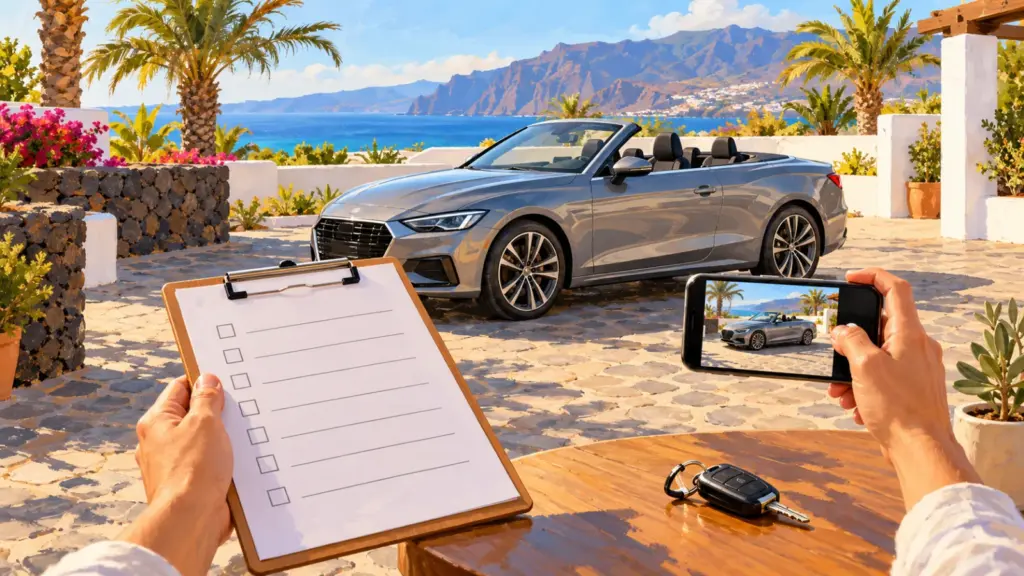 Car Hire Pickup and Return: A Photo Checklist for Tenerife