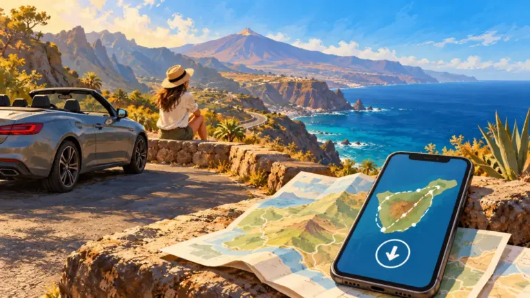 Set Up an Offline Map Before Driving in Tenerife