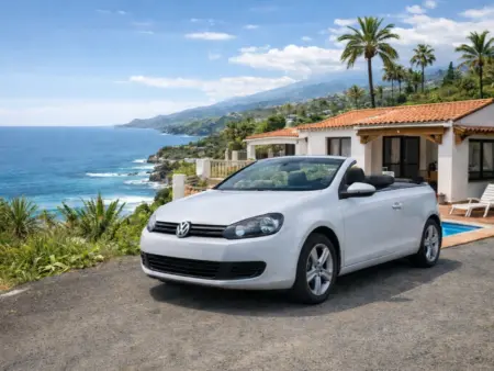 Volkswagen Golf VI Cabriolet 1.6 TDI - car rental in Tenerife